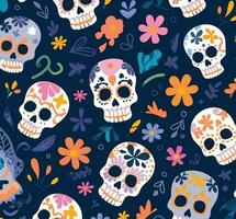 main tiré dia de muertos modèle Contexte vecteur