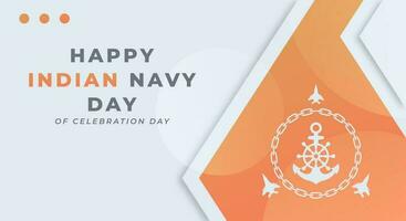 Indien marine journée fête vecteur conception illustration pour arrière-plan, affiche, bannière, publicité, salutation carte