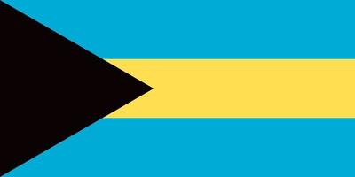 drapeau des bahamas officiellement vecteur