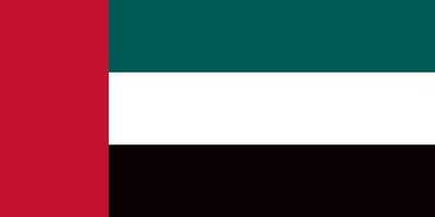 drapeau des emirats arabes unis officiellement vecteur