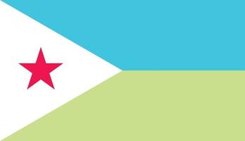 drapeau djibouti officiellement vecteur