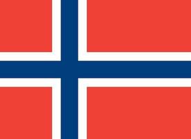 drapeau de la norvège vecteur