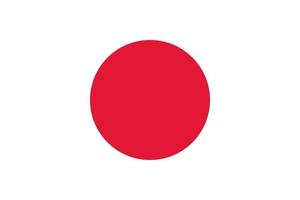 drapeau du japon officiellement vecteur