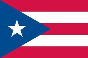 drapeau de porto rico officiellement vecteur