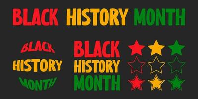 noir histoire mois, fête, africain les Américains, bannière, prospectus vecteur