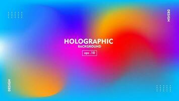 abstrait holographique flou vecteur