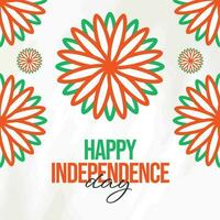 content indépendance journée Inde social médias Publier modèle dans hindi calligraphie, swatantra bharat veux dire indépendant Inde, république jour, Inde, Indiens, patriotique, azadi ka amrit mahotsav, vecteur