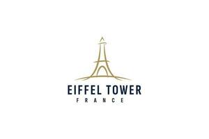 Eiffel la tour logo vecteur icône illustration