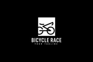 vélo course logo vecteur icône illustration
