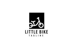 peu bicyclette logo vecteur icône illustration