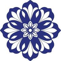 fleur logo vecteur Facile abstrait plat mandala tatouage plante Couleur fleur fleuron Floraison pochoir