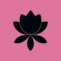 fleur logo vecteur Facile abstrait plat mandala tatouage plante Couleur fleur fleuron Floraison pochoir