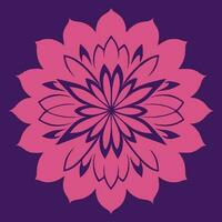 fleur logo vecteur Facile abstrait plat mandala tatouage plante Couleur fleur fleuron Floraison pochoir