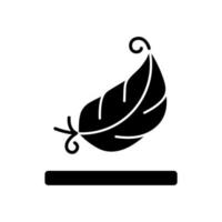 icône de glyphe noir de propriété de tissu léger vecteur