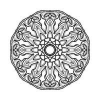 mandala dessiné à la main. décoration en ornement oriental ethnique doodle vecteur