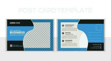 Créatif moderne entreprise carte postale conception. affaires carte postale , un événement carte, direct courrier eddm, invitation conception modèle. vecteur