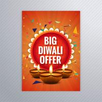 Belle brochure pour le modèle coloré de diwali diwali vecteur