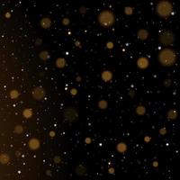 bokeh doré étoiles dorées et argentées scintillantes brillantes vecteur