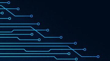 ligne numérique sur fond de technologie vecteur