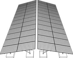 3d illustration de solaire abri d'auto vecteur