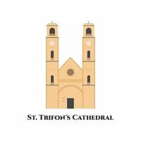 cathédrale saint trifons vecteur