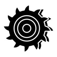icône de conception modifiable de scie circulaire vecteur