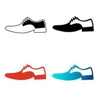 abstrait classique chaussure silhouette illustration vecteur