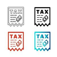 abstrait le revenu les taxes silhouette illustration vecteur