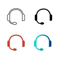 abstrait casque silhouette illustration vecteur