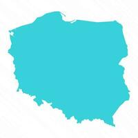 vecteur Facile carte de Pologne pays