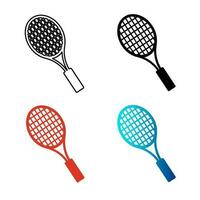 abstrait tennis raquette silhouette illustration vecteur