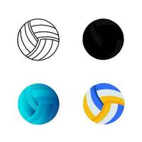 abstrait volley-ball silhouette illustration vecteur