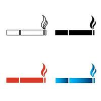 abstrait cigarette silhouette illustration vecteur