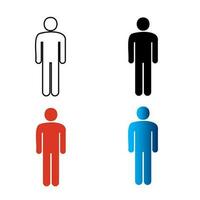 abstrait Masculin toilette silhouette illustration vecteur