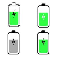 abstrait batterie mise en charge silhouette illustration vecteur