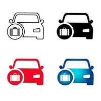 abstrait affaires voiture silhouette illustration vecteur