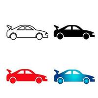 abstrait sportif voiture silhouette illustration vecteur