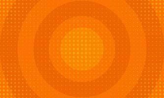 moderne plat à pois Orange Contexte avec cercles vecteur