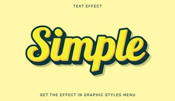 Facile modifiable texte effet dans 3d style. texte emblème pour publicité, l'image de marque, affaires logo vecteur