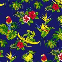 adobe illustrateur oeuvre hawaïenne et floral plage abstrait modèle adapté pour textile et impression Besoins vecteur