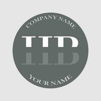 initiale hb logo lettre monogramme luxe main tiré vecteur