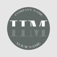 initiale hum logo lettre monogramme luxe main tiré vecteur
