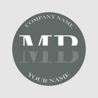 initiale mb logo lettre monogramme luxe main tiré vecteur
