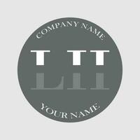 initiale lh logo lettre monogramme luxe main tiré vecteur