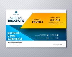 Brochure d'entreprise moderne modèle de conception professionnelle illustrati vecteur