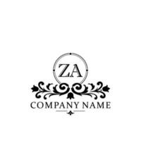initiale lettre za Facile et élégant monogramme conception modèle logo vecteur