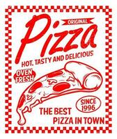 ancien Pizza affiche vecteur