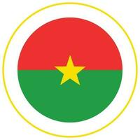 burkina faso drapeau. drapeau de burkina faso forme vecteur