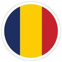 tchad drapeau forme. drapeau de tchad conception forme. vecteur