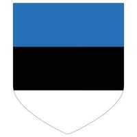 drapeau de Estonie forme. Estonie drapeau conception forme vecteur